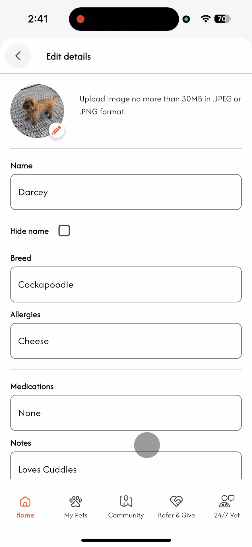 Scroll down and click delete.gif
